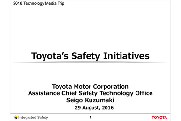 Presentation on Safety Technology by Mr. Kuzumaki